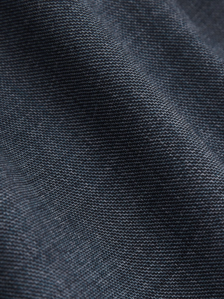 Reiss Airforce Blue Malibu Slim-Fit Sharkskin Suit Trousers Wool-Blend - Image 10 of 10