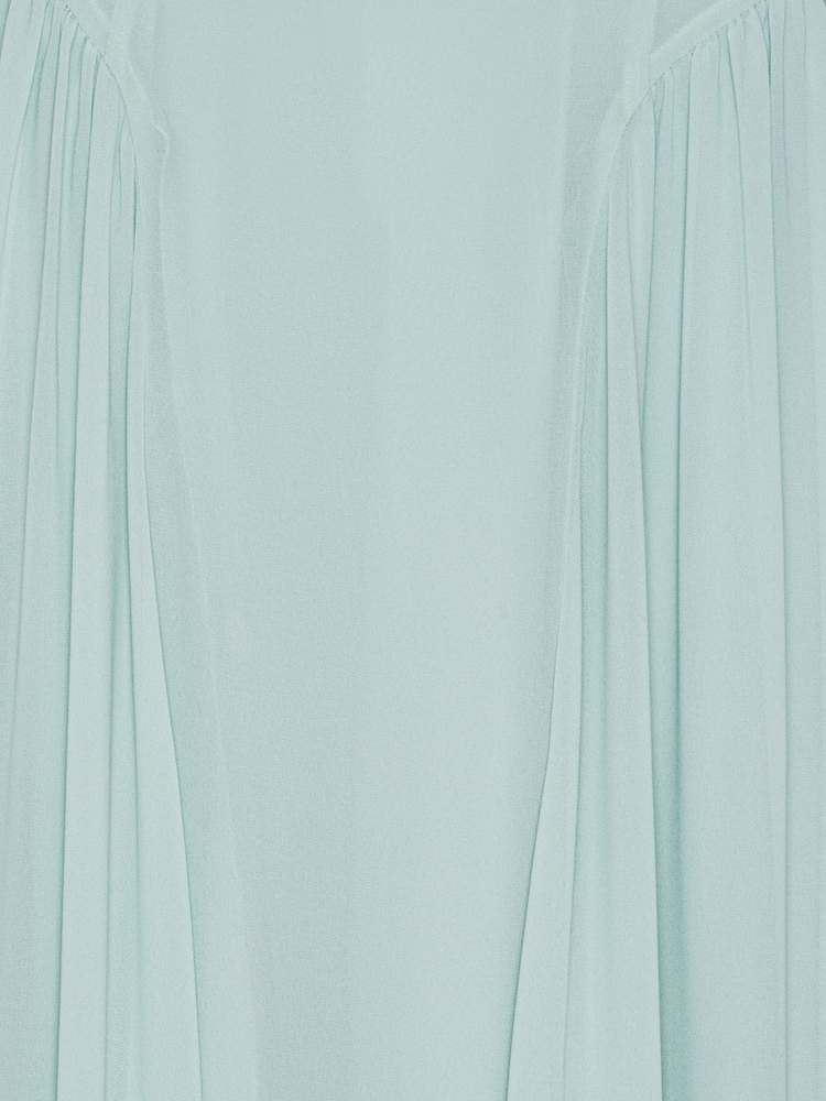 Rotate Blue Maxi V-Neck Dress - Image 6 of 6 Rotate Blue Maxi V-Neck Dress - Image 6 of 6