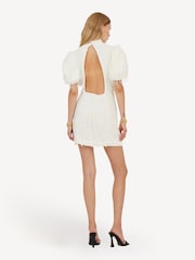 Rotate White Mini Puff Sleeve Dress - Image 2 of 6