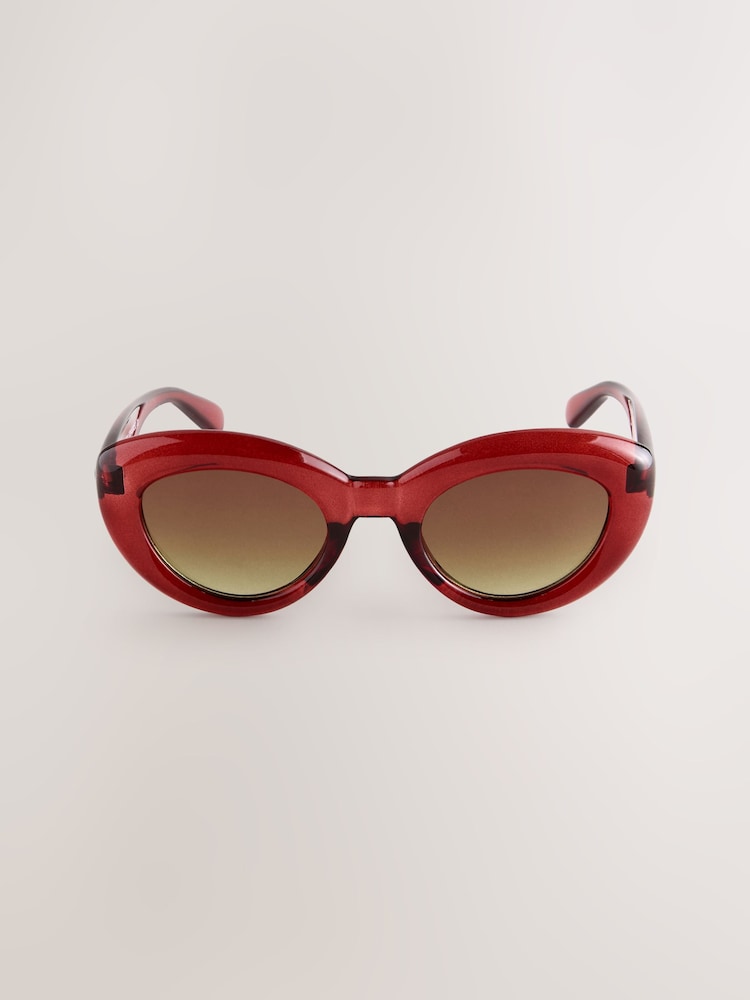 Red Oval Sunglasses - Image 2 of 3