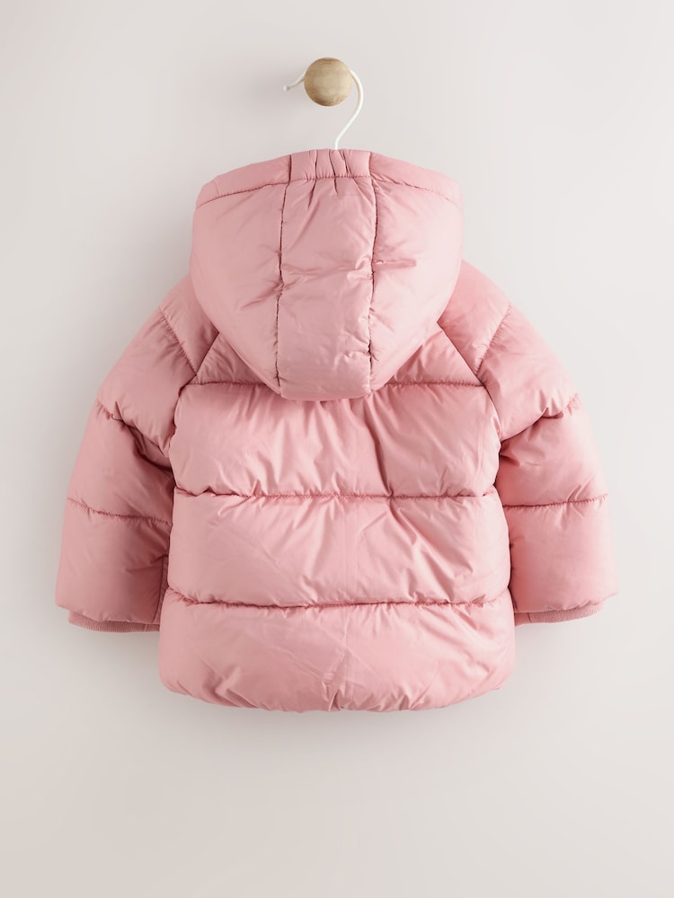 Pink - Baby Hooded Padded Jacket (0mths-2yrs) - Bild 2 von 7