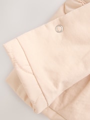 Neutral Oversized Collar Quilted Baby Pramsuit (0mths-2yrs) - Image 4 of 5