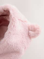 Pink Faux Fur Hooded Baby Jacket (0mths-2yrs) - Image 11 of 11