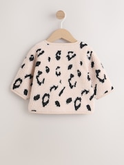 Neutral Borg Leopard Print Baby Jacket (0mths-2yrs) - Image 2 of 9