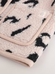 Neutral Borg Leopard Print Baby Jacket (0mths-2yrs) - Image 7 of 9