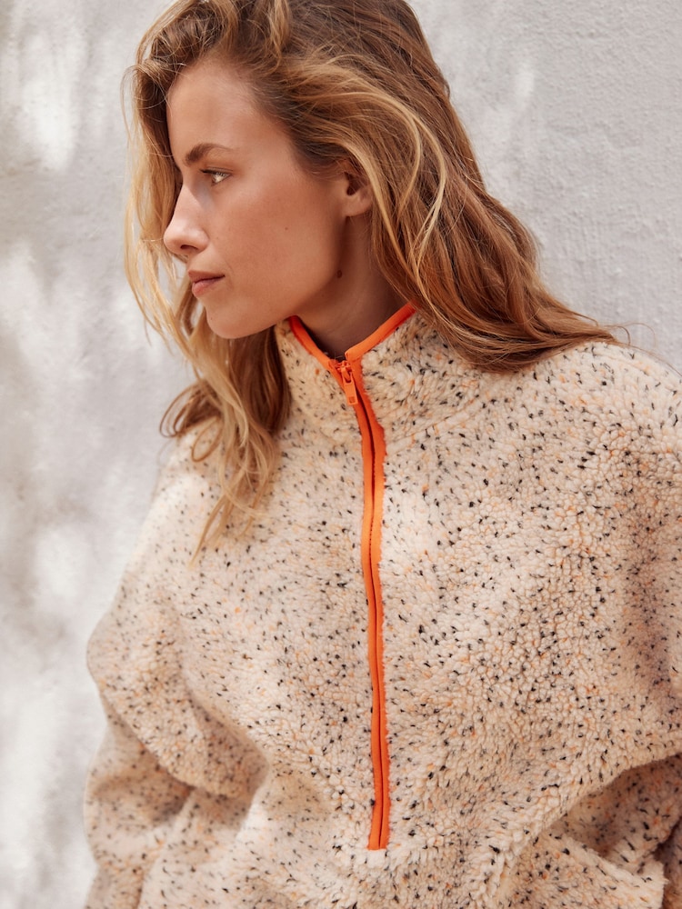 Bench Coat Bench Winterjacke Parka Fleece Bench Jacke Orange Ivory