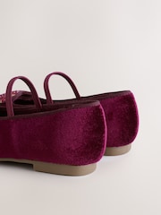 Burgundy Red Heart Mary Jane Shoes - Image 3 of 6