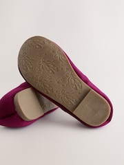 Burgundy Red Heart Mary Jane Shoes - Image 4 of 6