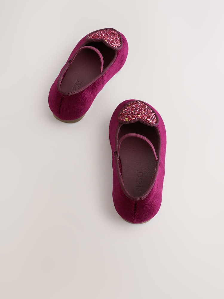 Burgundy Red Heart Mary Jane Shoes - Image 6 of 6