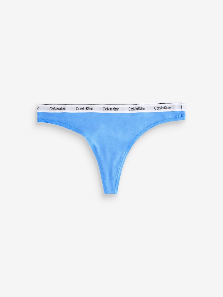 Calvin Klein Blue Modern Logo Thong - Image 5 of 5 Calvin Klein Blue Modern Logo Thong - Image 5 of 5