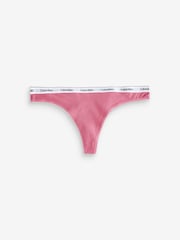 Calvin Klein Pink Modern Logo Thong - Image 5 of 5