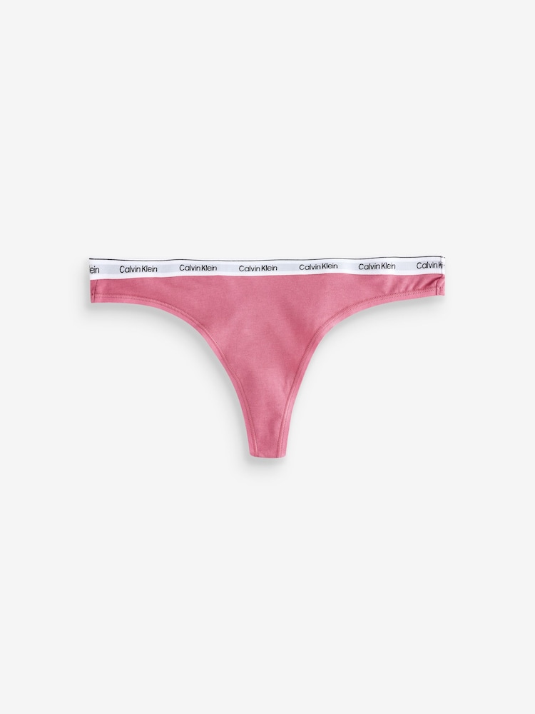Calvin Klein Pink Modern Logo Thong - Image 5 of 5
