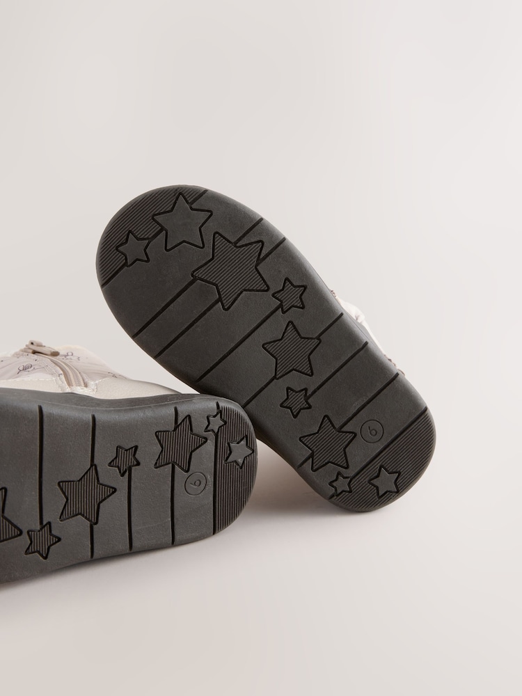 Neutral Bunny Water Repellent Quilted Bow Boots - Image 6 of 6