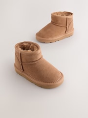 Tan Brown Standard Fit (F) Suede Pull On Boots - Image 1 of 5