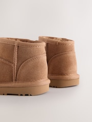 Tan Brown Standard Fit (F) Suede Pull On Boots - Image 3 of 5