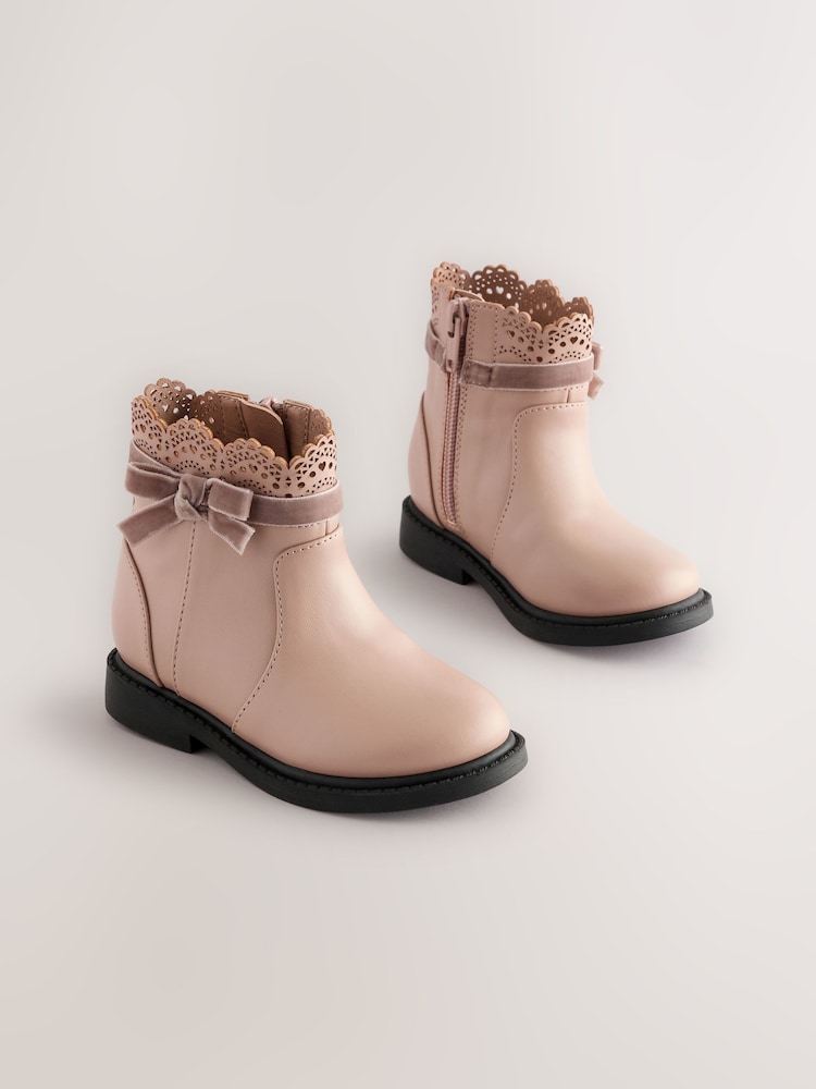 Mink Brown Chelsea Bow Ankle Boots - Image 1 of 6
