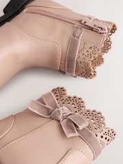 Mink Brown Chelsea Bow Ankle Boots - Image 4 of 6