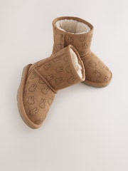 Tan Brown Miffy Tall Suede Pull-On Boots - Image 5 of 6