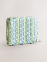 Blue Textured Midi Purse - Image 2 of 5