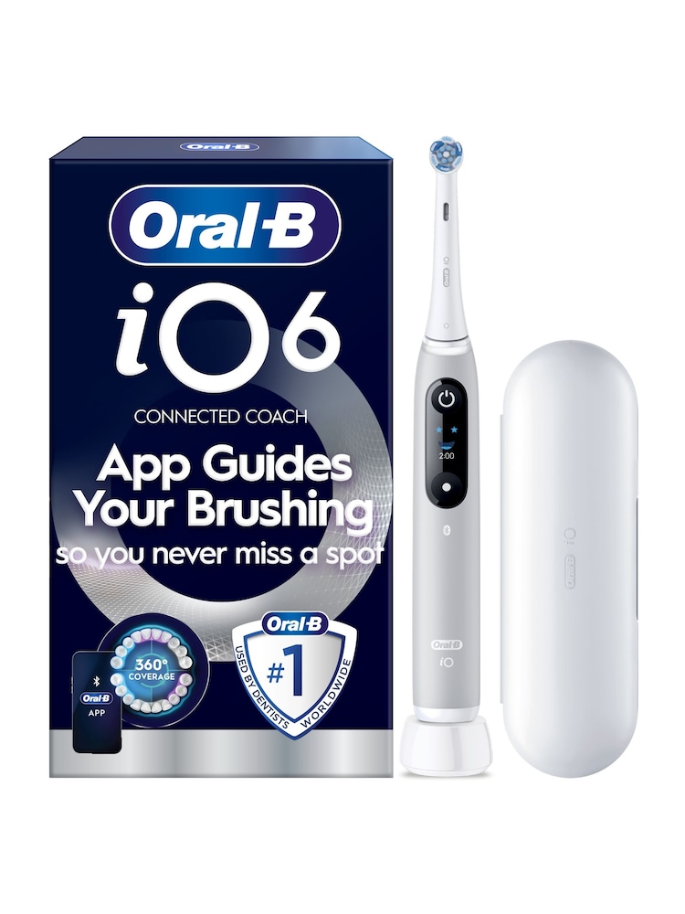 Oral-B Grey iO 6 Electric Toothbrush - Image 1 of 10 Oral-B Grey iO 6 Electric Toothbrush - Image 1 of 10