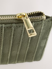 Khaki Green Zip Card Holder - Image 5 of 5
