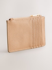 Tan Brown Zip Card Holder - Image 2 of 4