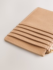 Tan Brown Zip Card Holder - Image 3 of 4