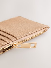 Tan Brown Zip Card Holder - Image 4 of 4