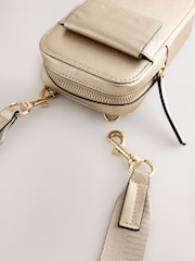 Dourado - Bolsa de telefone Cross-Body - Imagem 6 de 7