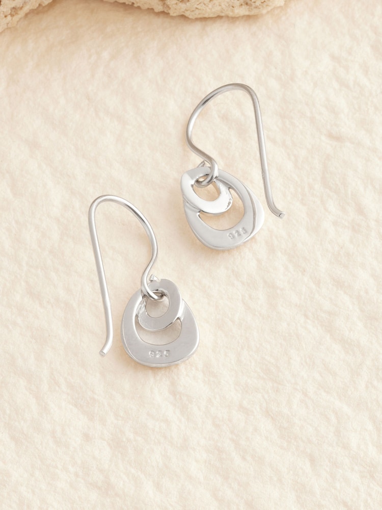 Sterling Silver Swirl Drop Earrings - Image 3 of 3