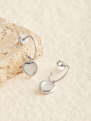 Sterling Silver Mother Of Pearl Hoop Earrings - Image 1 of 3
