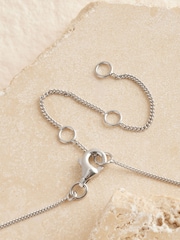 Sterling Silver Cubic Zirconia Pendant Necklace - Image 3 of 3