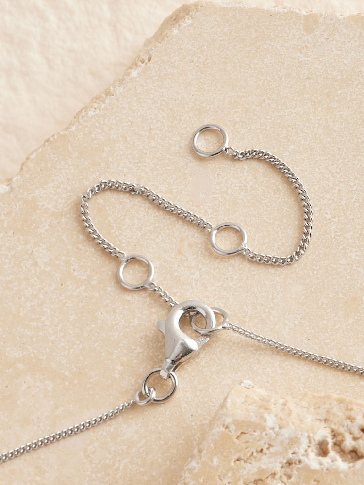 Sterling Silver Cubic Zirconia Pendant Necklace - Image 3 of 3