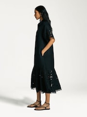 Sea New York Black Marja Embroidery Shirt Dress - Image 3 of 7