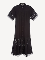 Sea New York Black Marja Embroidery Shirt Dress - Image 7 of 7