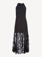Sea New York Black Marja Embroidery Mesh Combo Tank Dress - Image 6 of 6