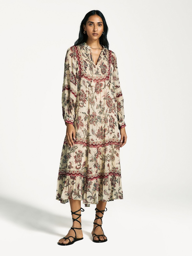 Sea New York Pink Cassandra Print Long Sleeve Dress - Image 1 of 5 Sea New York Pink Cassandra Print Long Sleeve Dress - Image 1 of 5