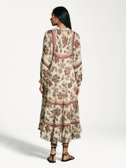 Sea New York Pink Cassandra Print Long Sleeve Dress - Image 2 of 5