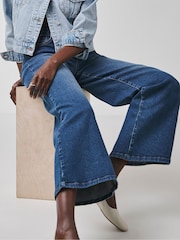 JD Williams Blue Magisculpt Wide Leg Jeans - Image 2 of 4