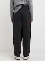JD Williams Black Barrel Leg Jeans - Image 2 of 4