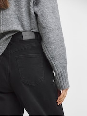 JD Williams Black Barrel Leg Jeans - Image 3 of 4