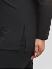 Simply Be 2 in 1 Onion Rib Mesh Top - Imagen 3 de 4
