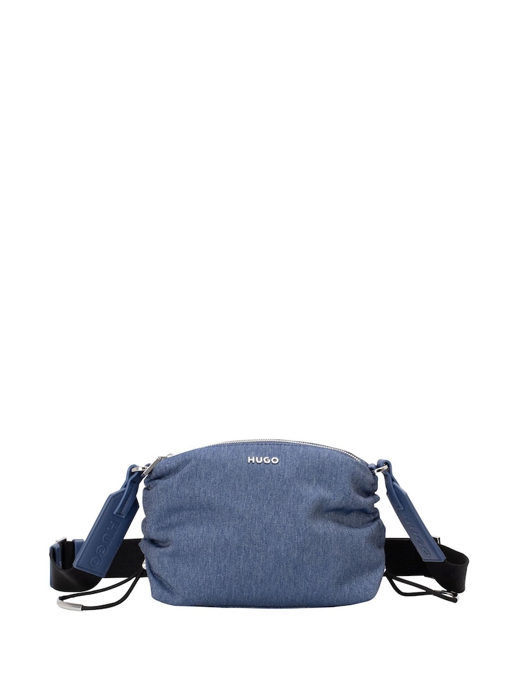 HUGO Blue Ilene Denim Cross-Body Bag - Image 1 of 3