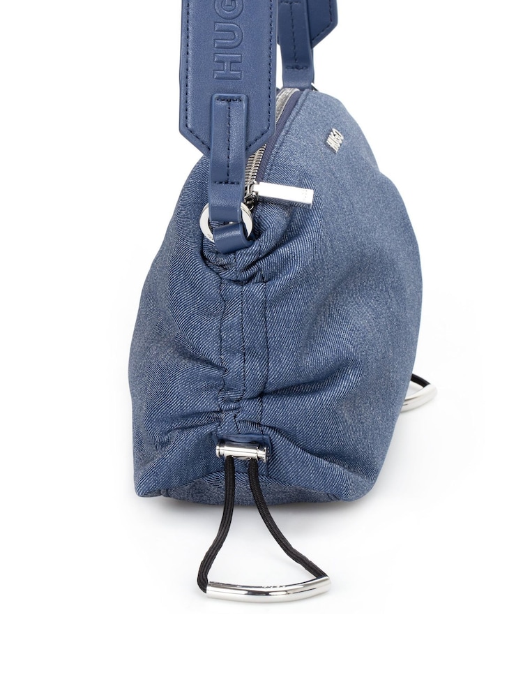 HUGO Blue Ilene Denim Cross-Body Bag - Image 3 of 3
