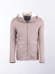 Lakeland Leather Cream Helton Hooded Jacket - Image 1 of 8