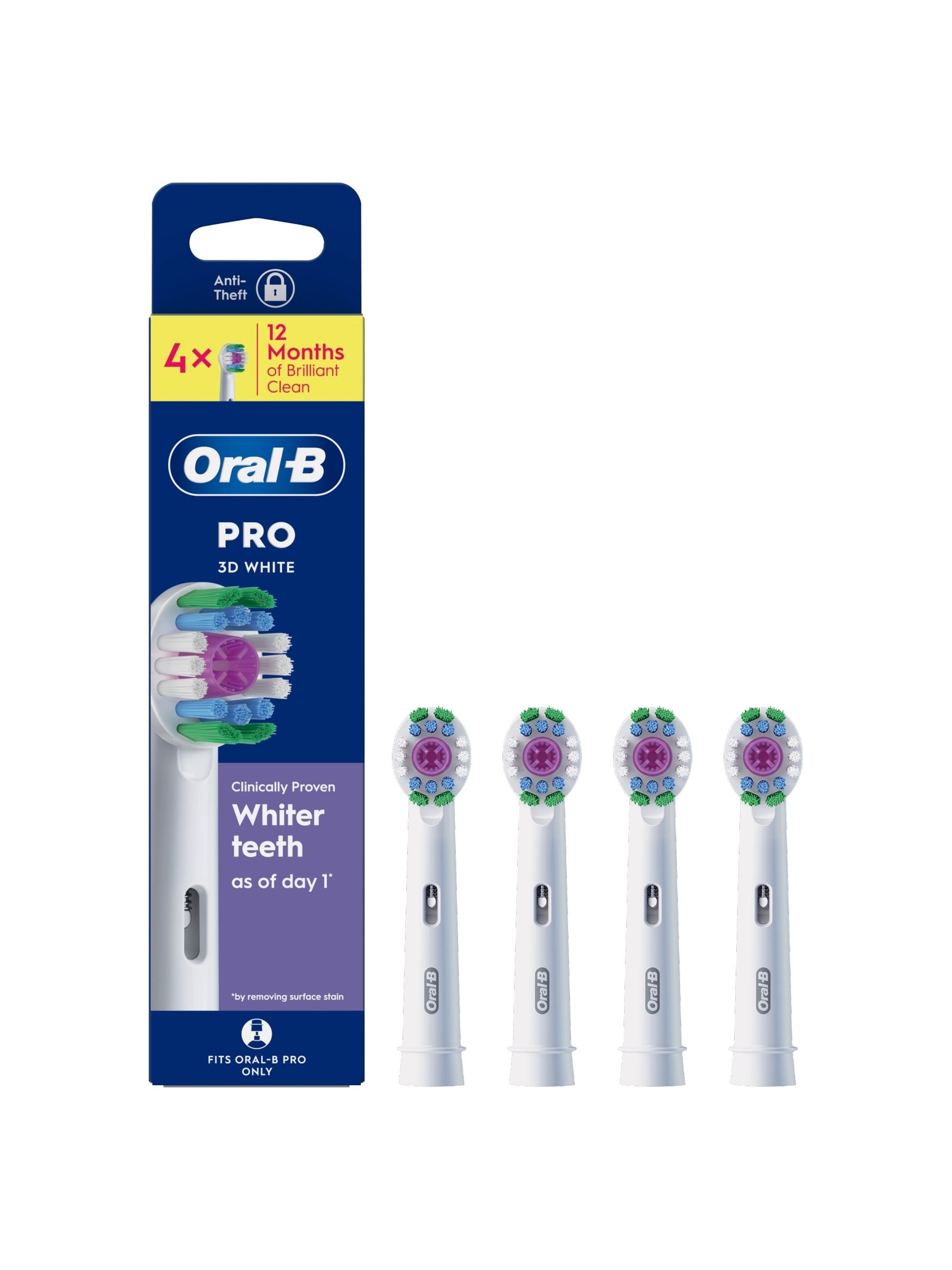 Oral-B 3D White X-Filaments Replacement Head 4Pack - Image 12