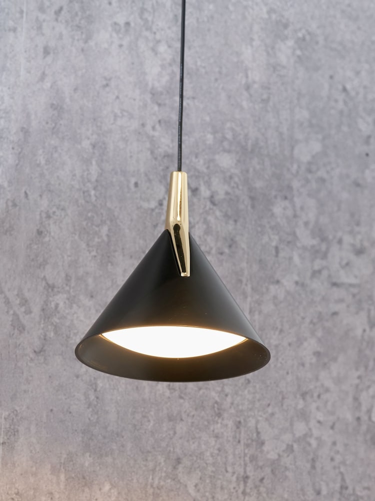Pacific Lifestyle Black Multi Drop LED Pendant Ceiling Light - Image 2 of 6