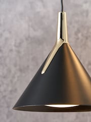 Pacific Lifestyle Black Multi Drop LED Pendant Ceiling Light - Image 4 of 6