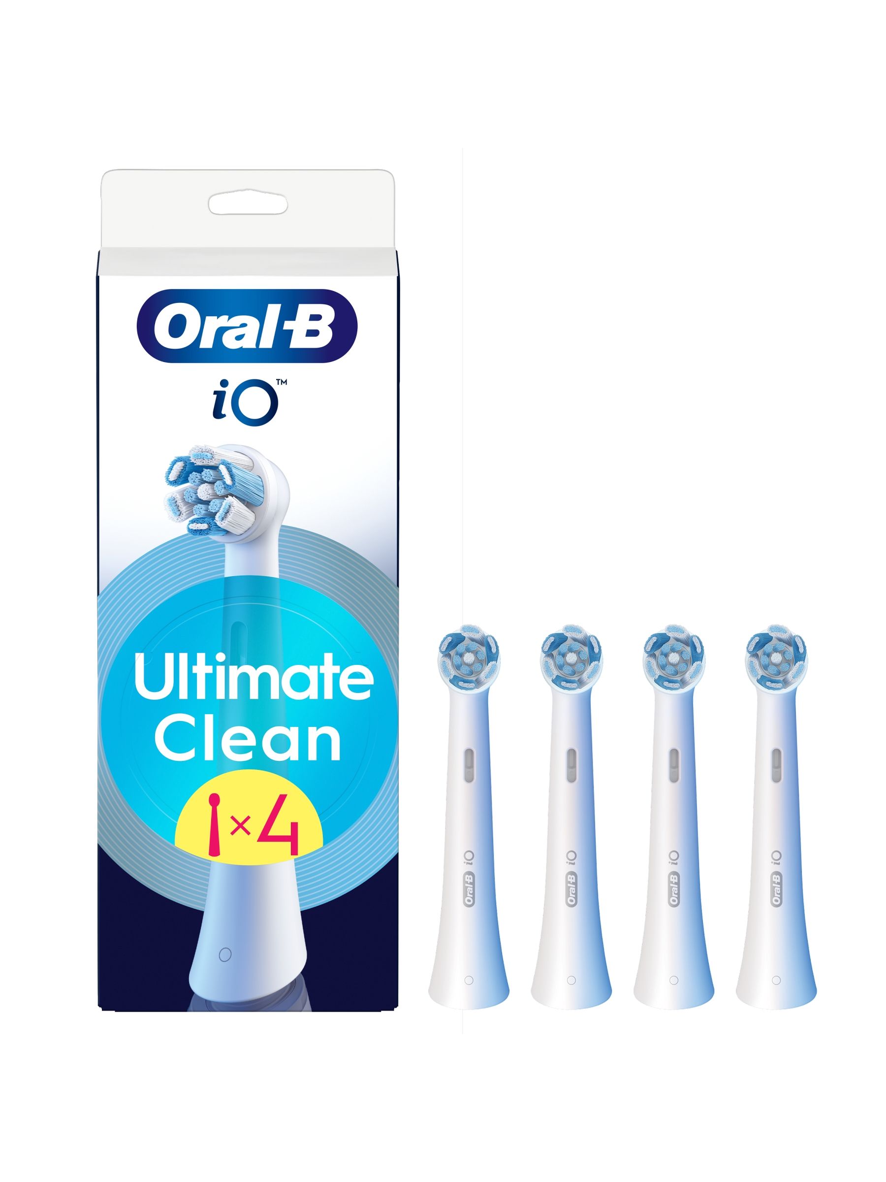 Oral-B iO Ultimate Clean Toothbrush Refill Head 4 Pack White - Image 9