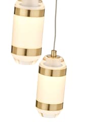 Pacific Lifestyle Gold LED Multi Drop Pendant Ceiling Light - Image 6 of 6